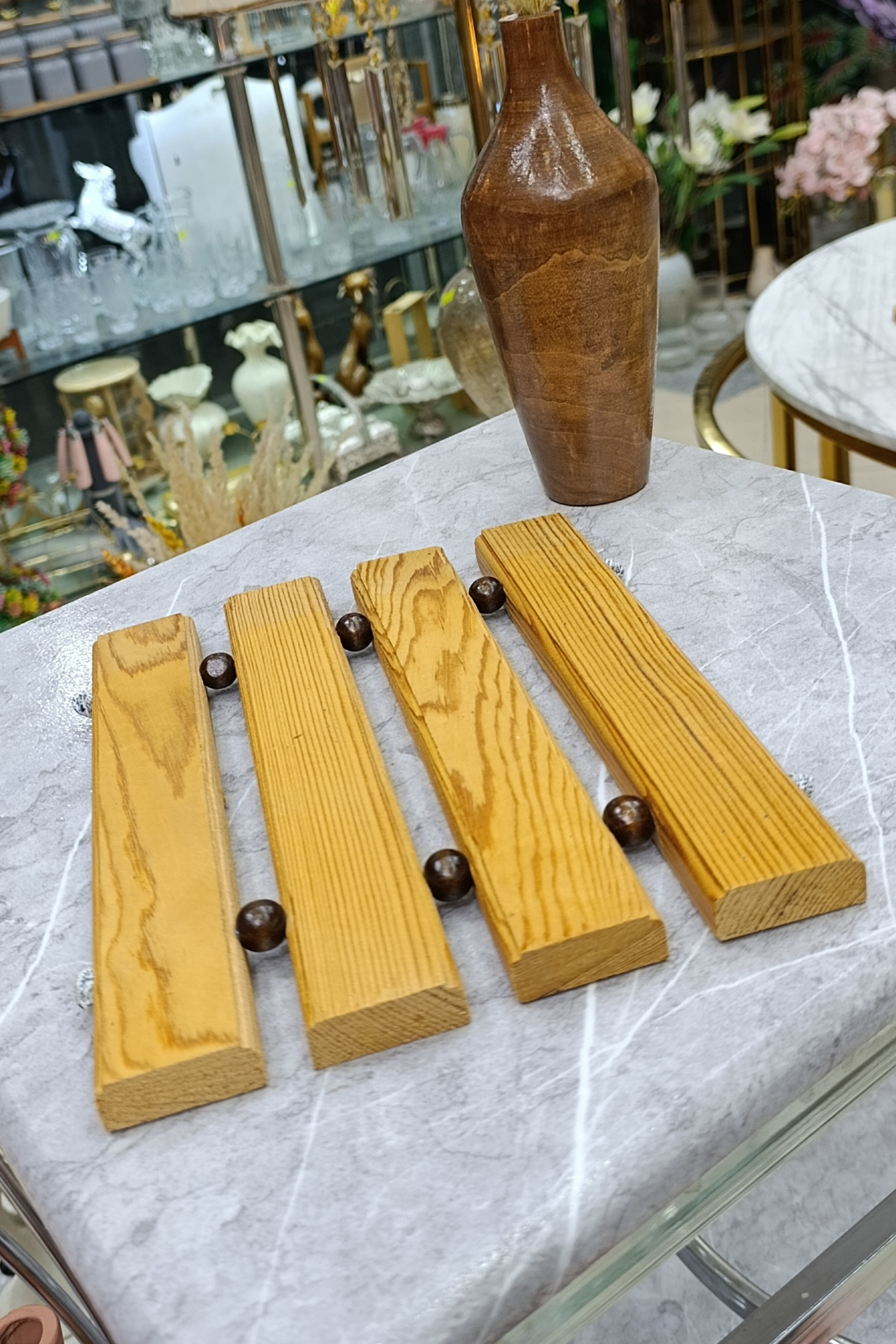 زیر قابلمه ای چوبی + چوب قابل شست و شو